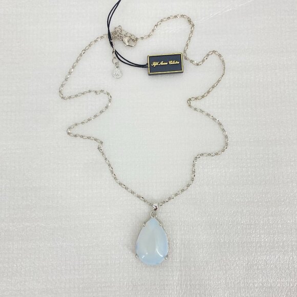 FAC Moonstone Teardrop Pendant Necklace NWT - Picture 4 of 8